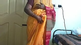 creampie-bedroom-orange-dress